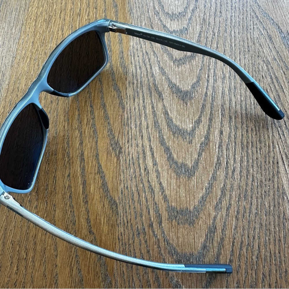 Maui Jim Onshore Polarized Rectangular Sunglasses 798-03S Blue Hawaii - Picture 5 of 9